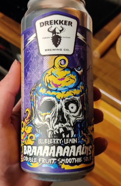 Braaaaaains blueberry lemon 7.4%, Drekker Brewing Company, United States