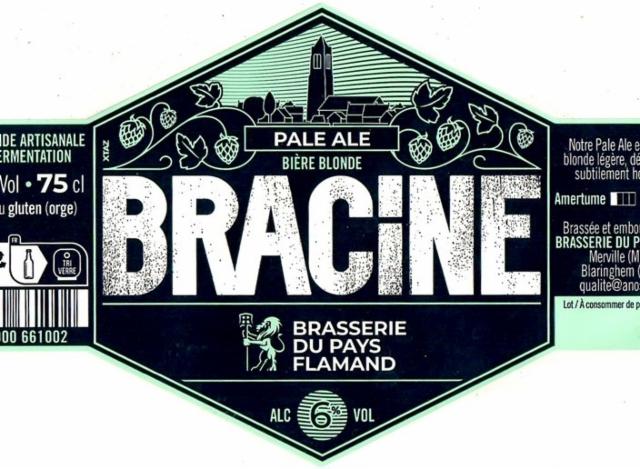 Bracine Pale Ale 6.0%, Brasserie Du Pays Flamand, France