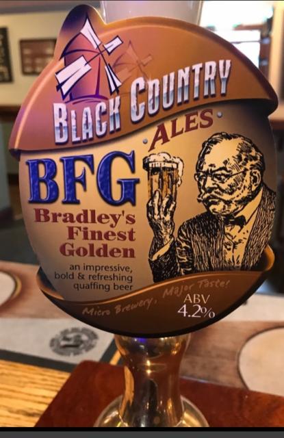 Bradley's Finest Golden (BFG) 4.2%, Blackcountry Ales Brewery, England