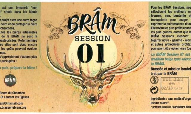 Brâm Session 01 6.0%, Brasserie Brâm, France