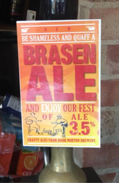 Brasen Ale 3.5%, Hook Norton Brewery, England