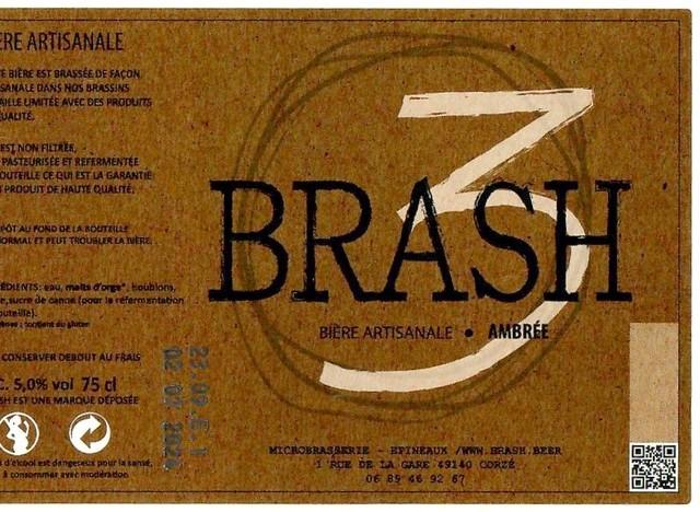 Brash Ambrée 5.0%, Microbrasserie Epineaux (Brash), France