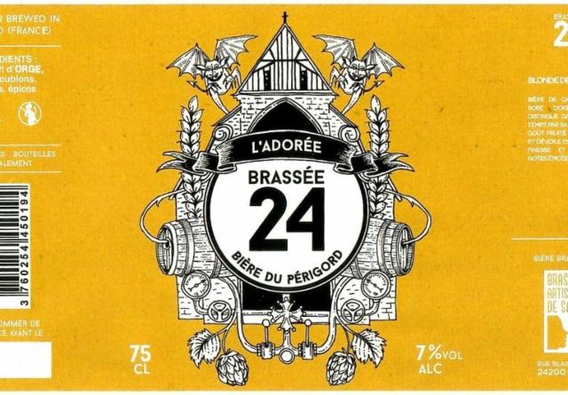 Brassée 24 L'Adorée, Brasserie Artisanale De Sarlat
