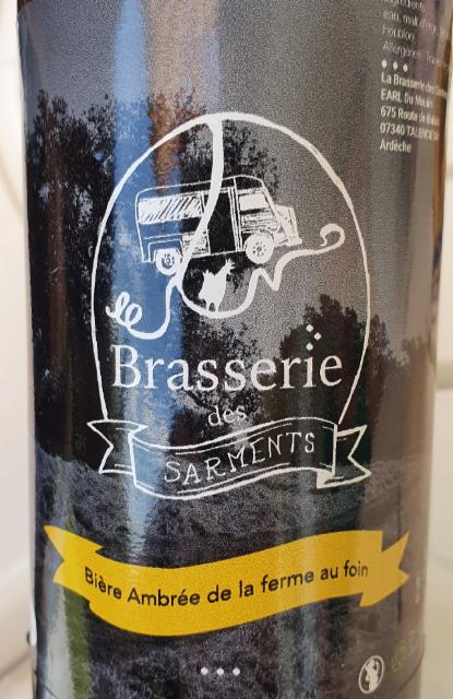 Ambrée Au Foin 5.0%, Brasserie Des Sarments, France