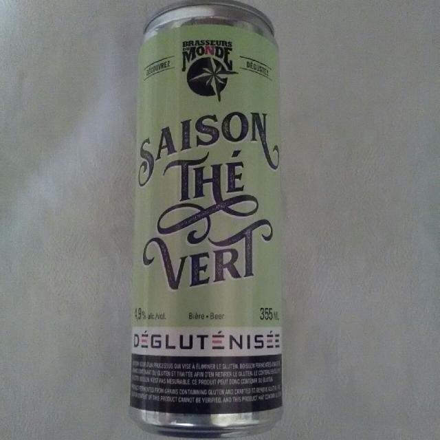 Saison Thé Vert 4.9%, Brasseurs du Monde / Le Picoleur, Canada