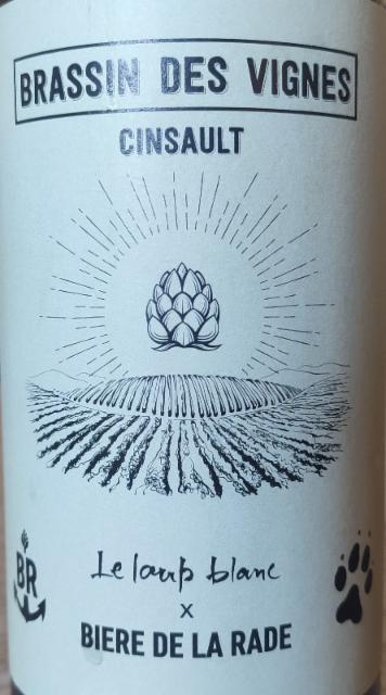 Brassin Des Vignes Cinsault 5.5%, Bière De La Rade, France