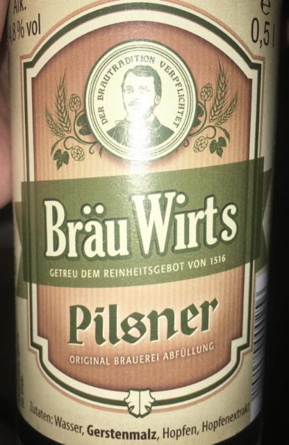 Bräu Wirts Pilsner 4.8%, Kauzen-Bräu, Germany