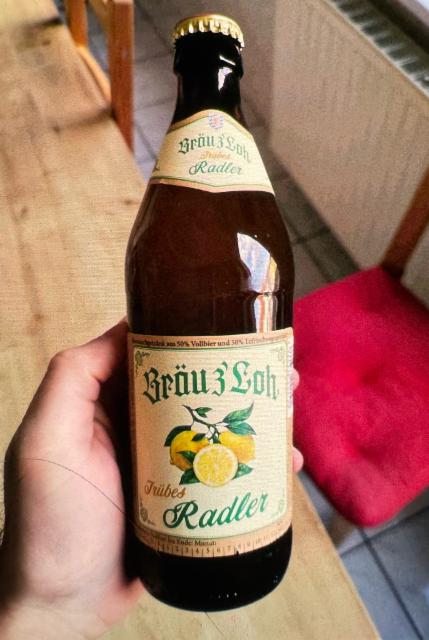 Bräu z'Loh Trübes Radler, Brauerei Lohmeier