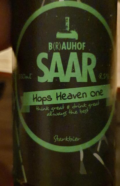 Brauhof Saar Hops Heaven One 8.5%, Brauhof Saar, Germany