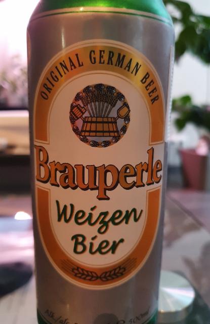 Brauperle Weizen Bier 5.1%, Karlsberg Brauerei, Germany
