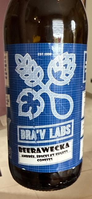Bra'V Labs Beerawecka 6.5%, La Brasserie Du Vignoble (Bra'V), France