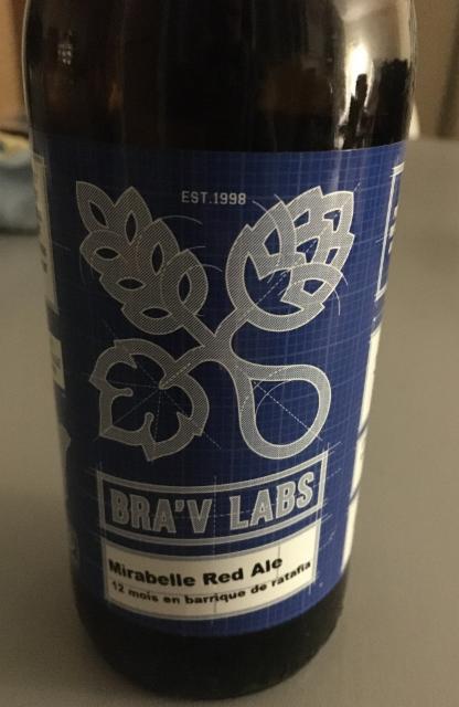 Bra'V Labs Mirabelle Red Ale 8.5%, La Brasserie Du Vignoble (Bra'V), France