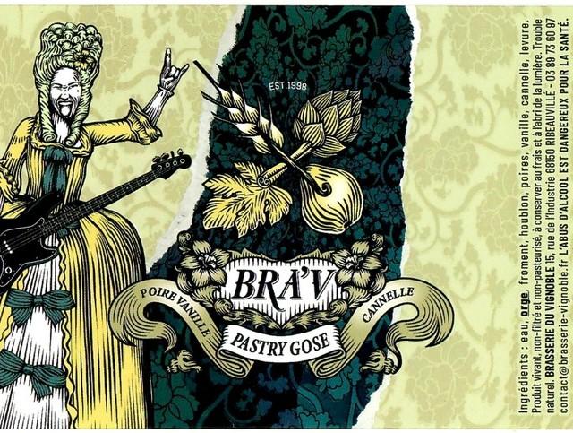 Pastry Gose Poire, Vanille, Cannelle 6.2%, La Brasserie Du Vignoble (Bra'V), France