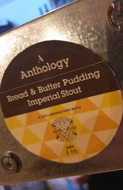 Bread & Butter Pudding Imperial Stout 8.5%, Anthology Brewing Company, England