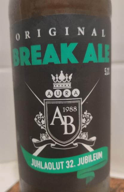 Original Break Ale – Juhlaolut 32. Jubileum 5.2%, Mallassepät, Finland