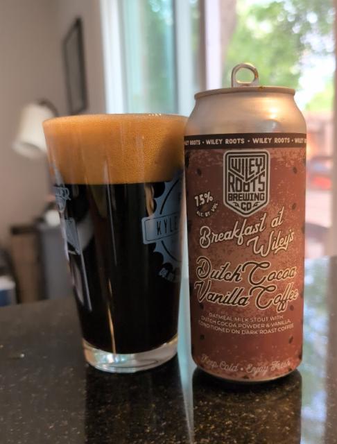 Breakfast at Wiley's Dutch Cocoa Vanilla Coffee, Wiley Roots Brewing Company