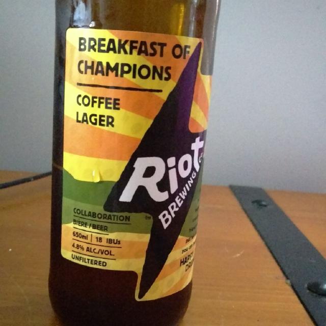 Breakfast of Champions 4.8%, Riot Brewing Co., Canada