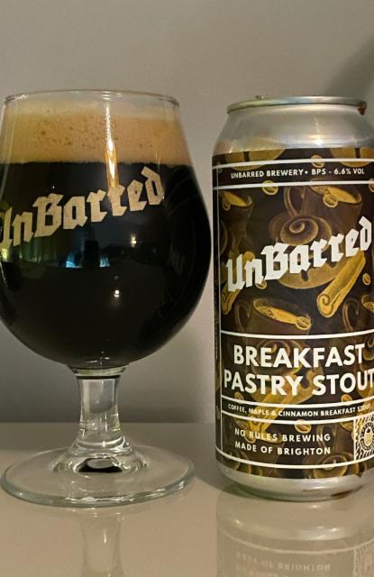 Breakfast Pastry Stout 6.6%, UnBarred Brewery, England