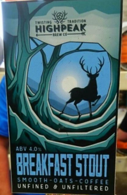 Breakfast Stout 4.0%, High Peak Brew Co., England