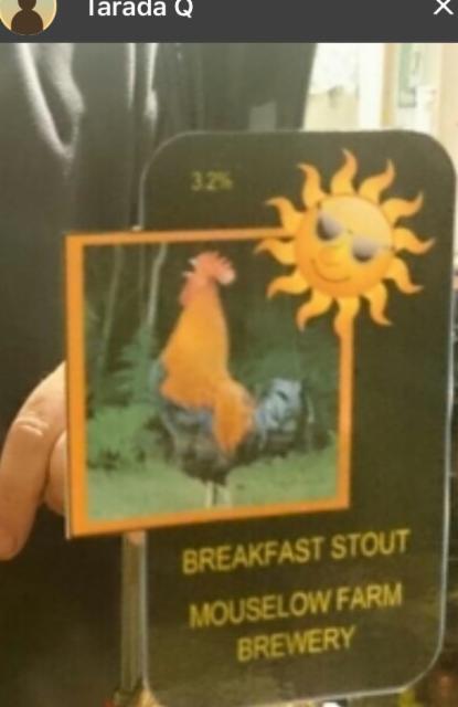 Breakfast Stout 3.2%, Mouselow Farm, England
