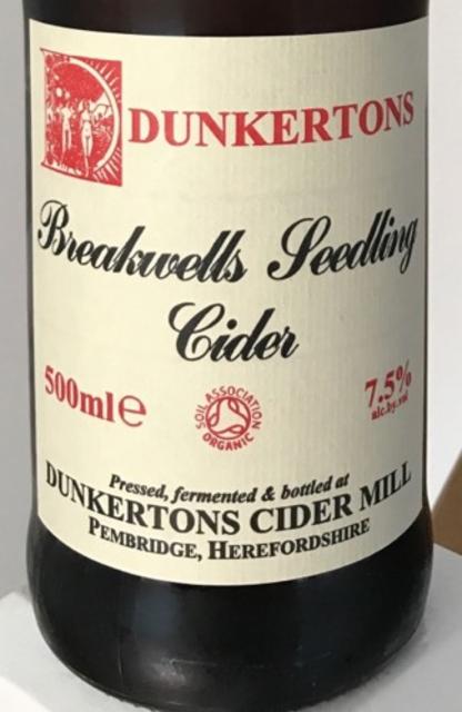 Breakwells Seedling Cider 7.5%, Dunkertons Cider, England