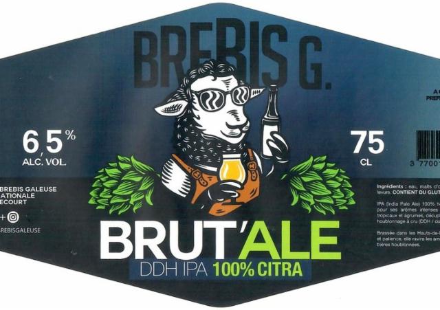 Brebis Galeuse Brut'Ale 6.5%, Brasserie Brebis Galeuse [Closed], France