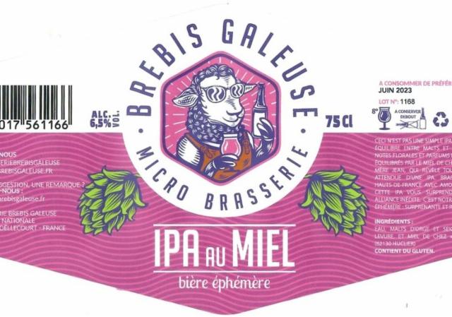 Brebis Galeuse IPA Au Miel 6.5%, Brasserie Brebis Galeuse [Closed], France