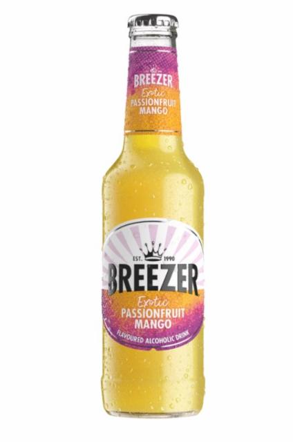 Breezer Exotic Passionfruit & Mango 3.4%, Bacardi, Cuba