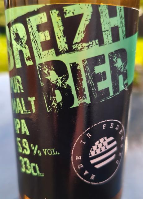 Breizh Bier IPA, Brasserie Régionale De L'Ouest (Ex L'Hirondelle - Ménez Bré)