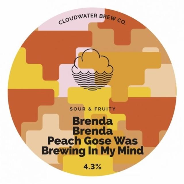Brenda Brenda Peach Gose Was Brewing In My Mind 4.3%, Cloudwater Brew Co., England