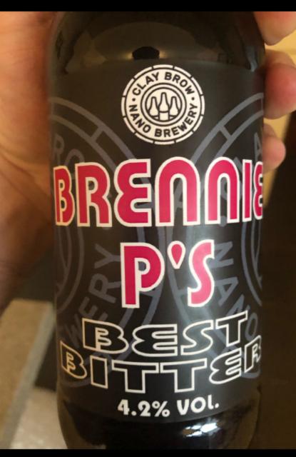 Brennie P's Best Bitter 4.2%, Clay Brow Nano Brewery, England