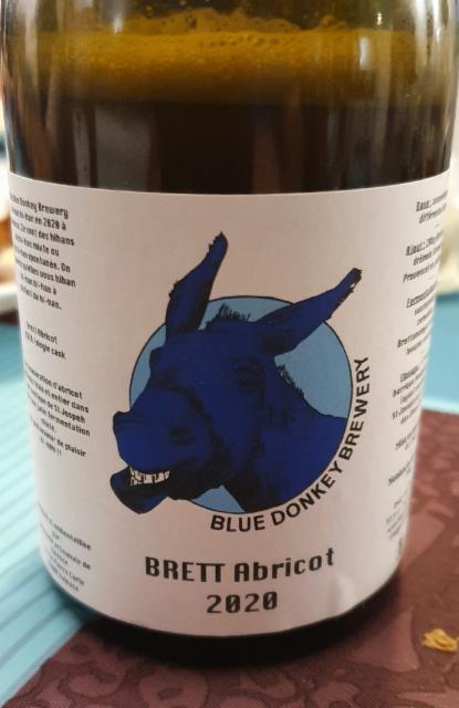 Blue Donkey Brett Abricot 2020 6.5%, Monochrome & Blue Donkey, France