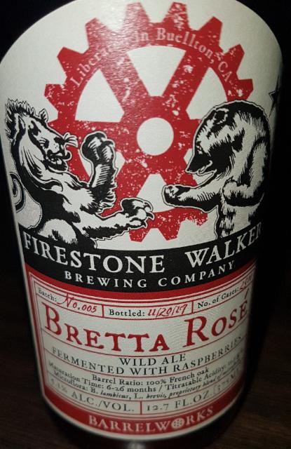 Bretta Rosé Batch 5 5.1%, Firestone Walker Brewing (Duvel Moortgat), United States