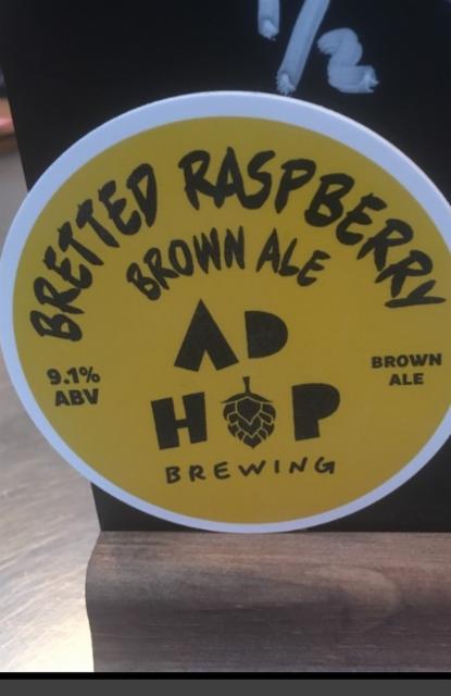 Bretted Raspberry Brown Ale 9.1%, Ad Hop Brewing Ltd, England