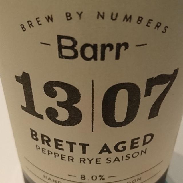 13|07 Brett Aged - Pepper Rye Saison 8.0%, Brew By Numbers, England