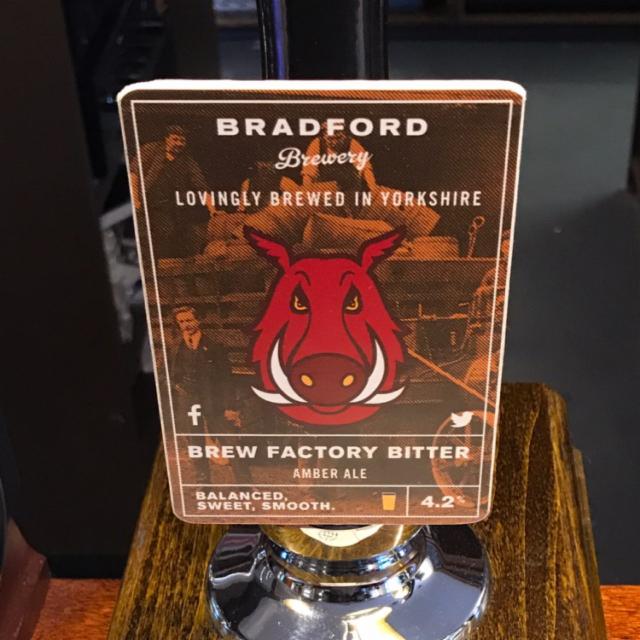 Brew factory bitter 4.2%, Bradford Brewery, England