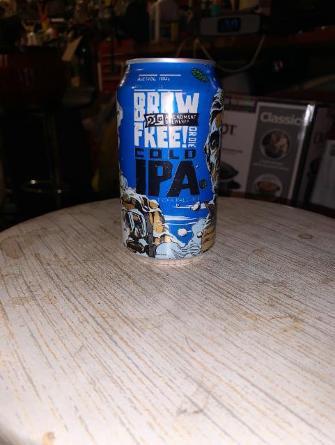 Brew Free! Or Die Cold IPA 7.0%, 21st Amendment Brewery, United States