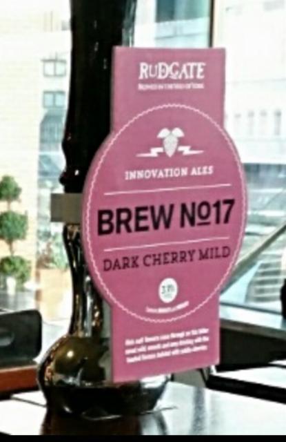 Brew No.17 - Dark Cherry Mild 3.7%, Rudgate Brewery, England