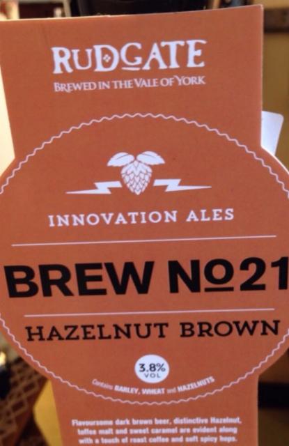 Brew No.21 - Hazelnut Brown 4.1%, Rudgate Brewery, England