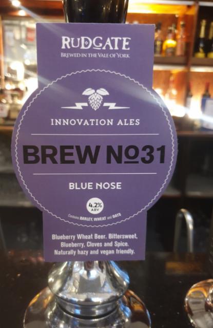 Brew No.31 - Blue Nose 4.9%, Rudgate Brewery, England