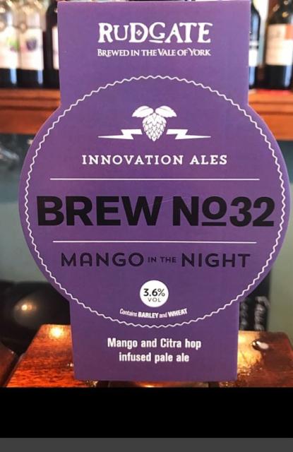 Brew No.32 - Mango In The Night 3.6%, Rudgate Brewery, England