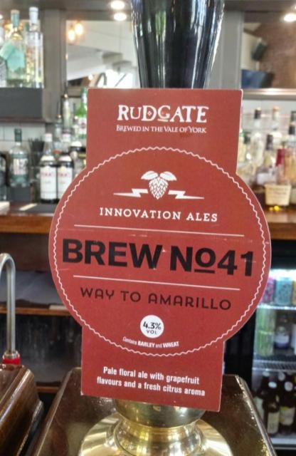 Brew No.41 - Way To Amarillo 4.3%, Rudgate Brewery, England