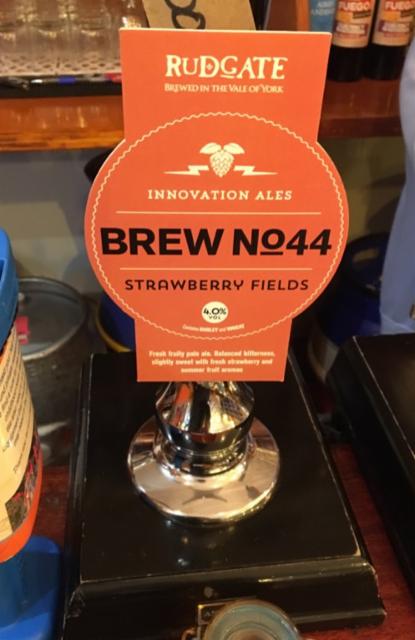 Brew No.44 - Strawberry Fields 4.0%, Rudgate Brewery, England