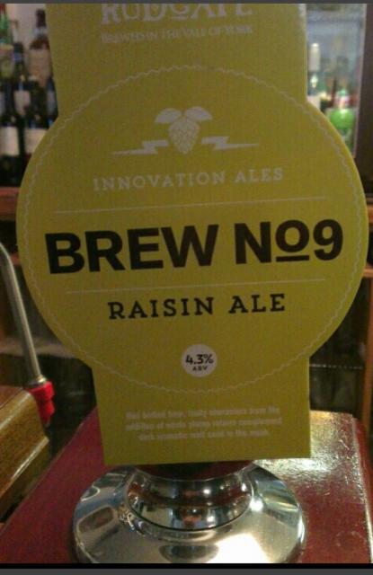 Brew No.9 - Raisin Ale 4.3%, Rudgate Brewery, England
