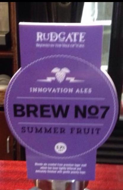 Brew No. 7 - Summer Fruit 3.7%, Rudgate Brewery, England