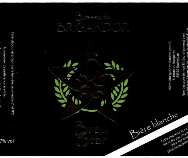 Brew Star Blanche 4.7%, Brasserie Brigandor [Closed], France