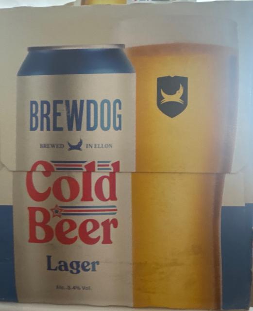 Brewdog cold beer lager 3.4%, BrewDog, Scotland