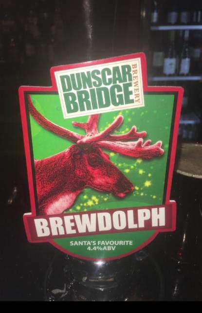 Brewdolph 4.4%, Dunscar Bridge Brewery, England