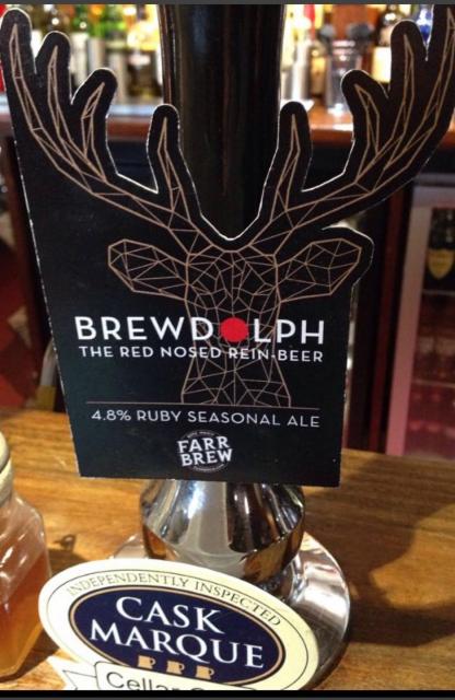 Brewdolph The Red Nosed Rein-Beer 4.8%, Farr Brew, England