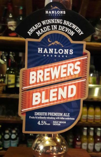 Brewers Blend 4.5%, Hanlons Brewery, England